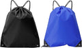 Sac de sport à cordon — 2 pièces, noir