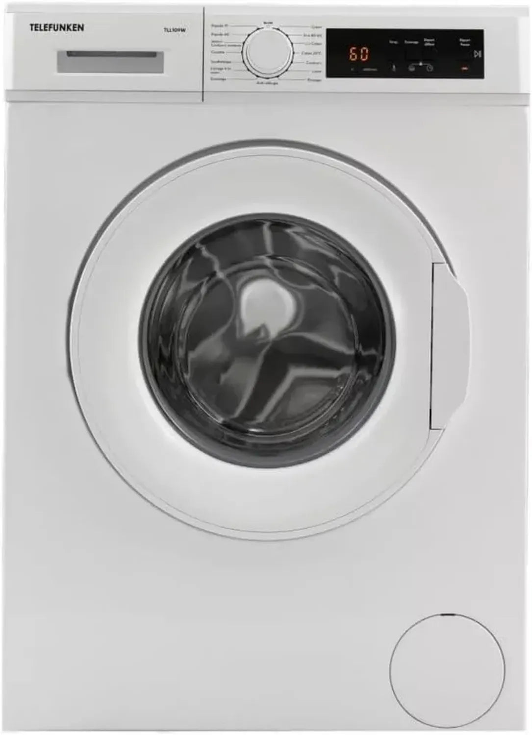Machine à laver frontale 9 kg 1000 tr/min en blanc