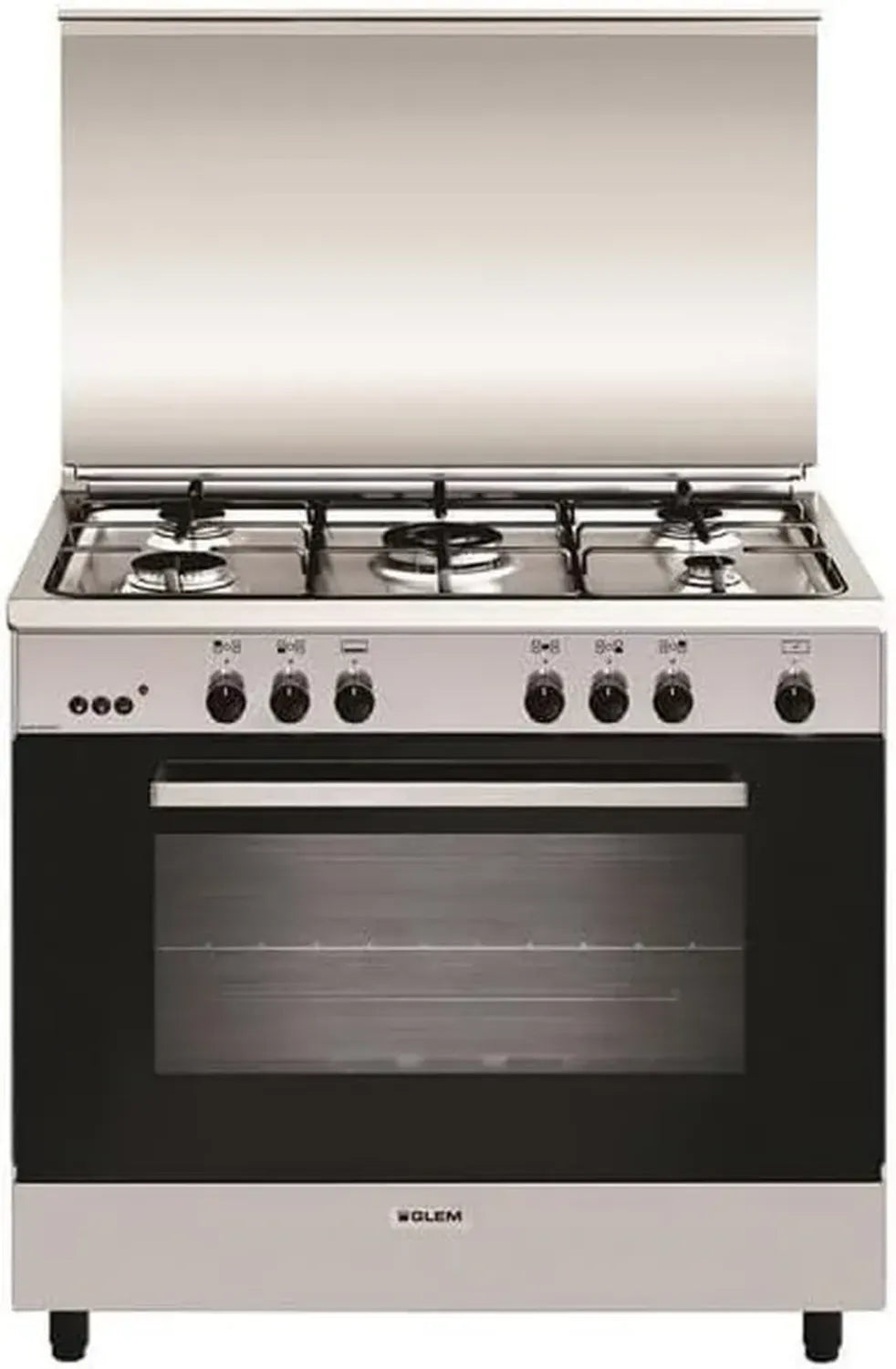 Cuisinière à Gaz 104L 5 Brûleurs en Inox - Modèle GA 960 MIX 2