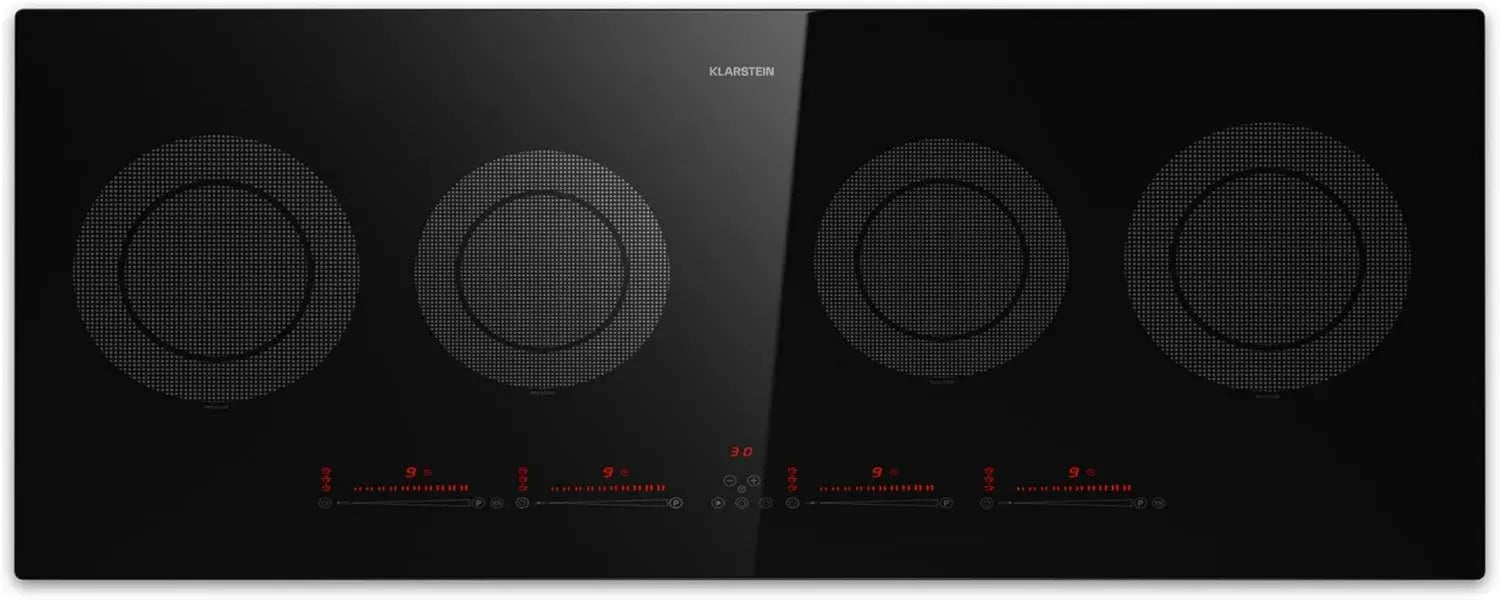 Table de cuisson à induction Klarstein 5 zones, économique, surface vitrocéramique