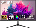 Moniteur de Jeu 27'' IPS 2K QHD 75Hz, 1ms, 100% sRGB, Haut-parleurs Intégrés