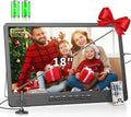 Téléviseur Portable 18'' Desobry avec Antenne, Écran LCD et Tuner DVB/T2, 6000mAh Rechargeable, Idéal pour Camping, Chambre et Cuisine