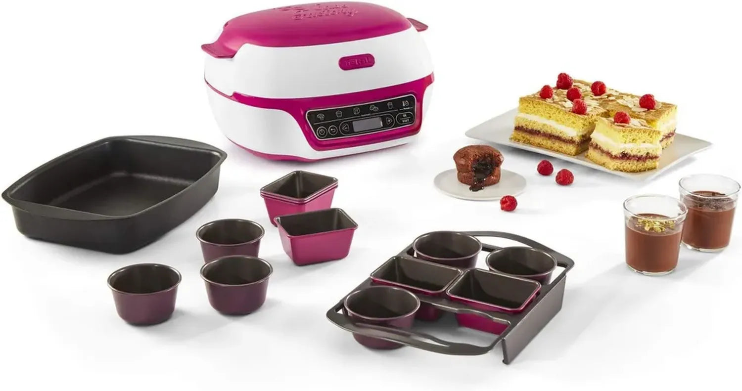 Tefal Appareil à Gâteaux Intelligent avec Programmes Automatiques et Accessoires Créatifs