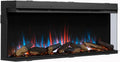 Cheminée Électrique Encastrable BALDERIA Athena 52' avec Chauffage, Flammes 3D Réalistes, LED, Télécommande et Thermostat - Noir