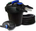 Système de Filtration SunSun pour Bassin 10000L avec Lampe UV 11W, Pompe 6000L/h, Tuyau 25m