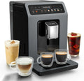 Krups Evidence Cafetière Automatique, 18 Recettes Chaudes et Froides, Cappuccino One Touch, Interface Intuitive, Gris