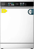 Lave-vaisselle Cecotec Bolero Aguazero 60cm, 15 couverts, Classe D, écran XXL, Dual Zone, Aquastop, Séchage avancé, Plateau ajustable, Nettoyage automatique, Sécurité enfant