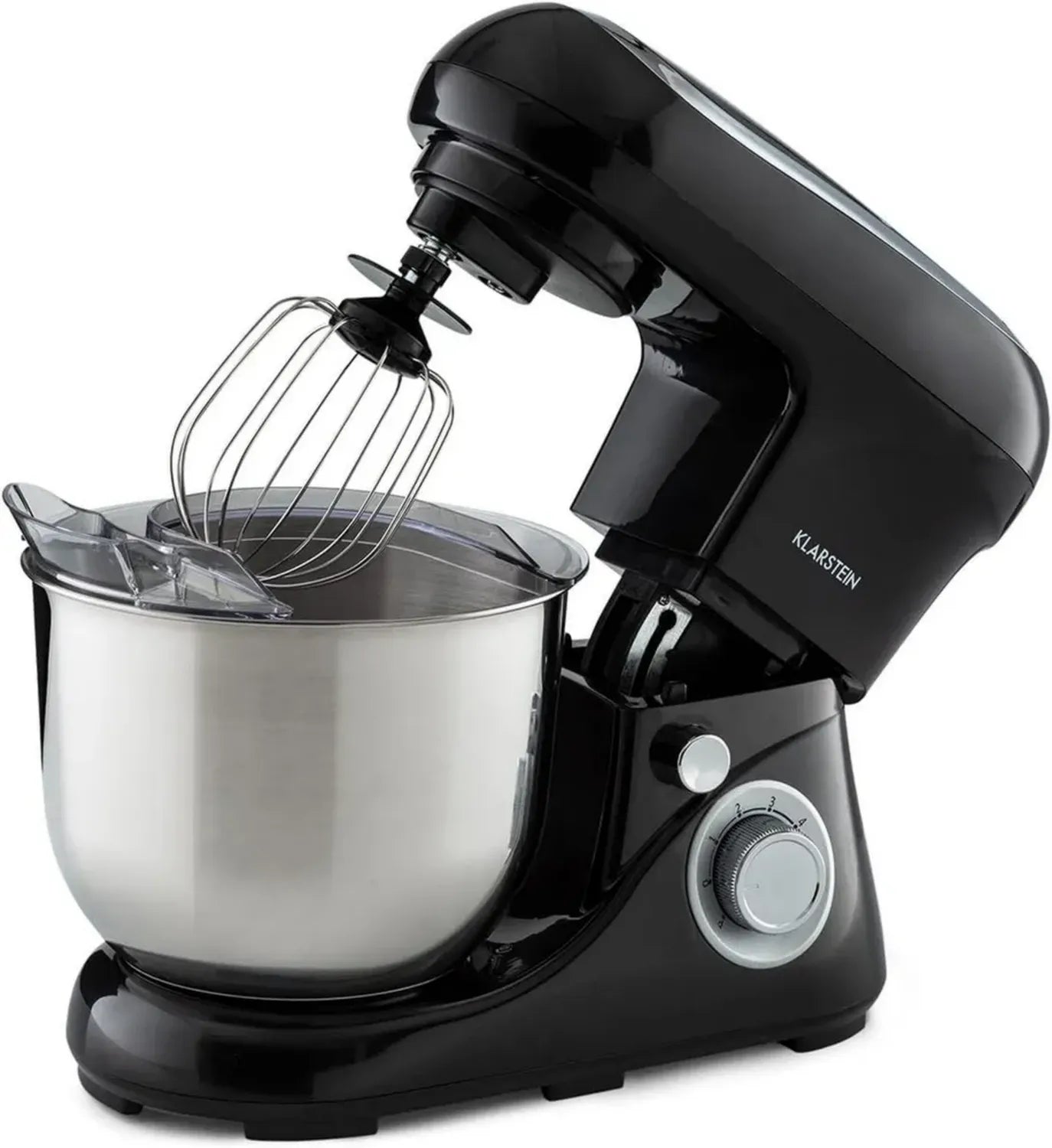 Robot Pâtissier Klarstein 1300W, Bol 5L, 6 Vitesses, Multifonction avec Crochet à Pâte