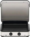 Plancha à Gaz Eno 4800W - Plaque en Fonte Émaillée 56x40cm