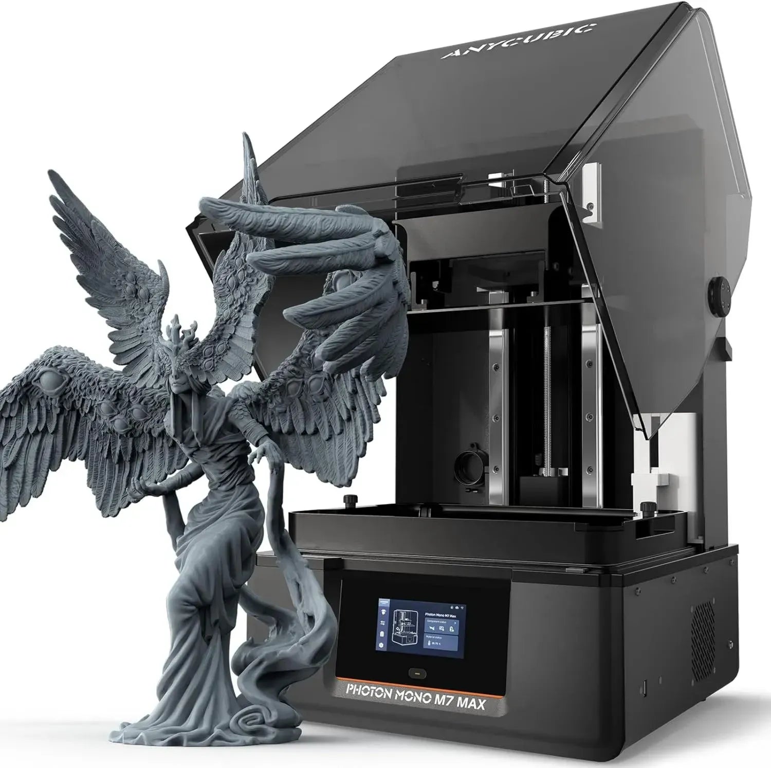Imprimante 3D Résine ANYCUBIC Photon Mono M7 Max 13,6'' 7K avec Couvercle à Rabat, Impression Grande Taille 298 x 164 x 300mm