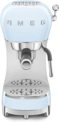 Smeg Machine à Expresso Manuelle, Système Thermoblock, Buse Vapeur, 4 Fonctions, Réservoir 1L, Bleu Azur