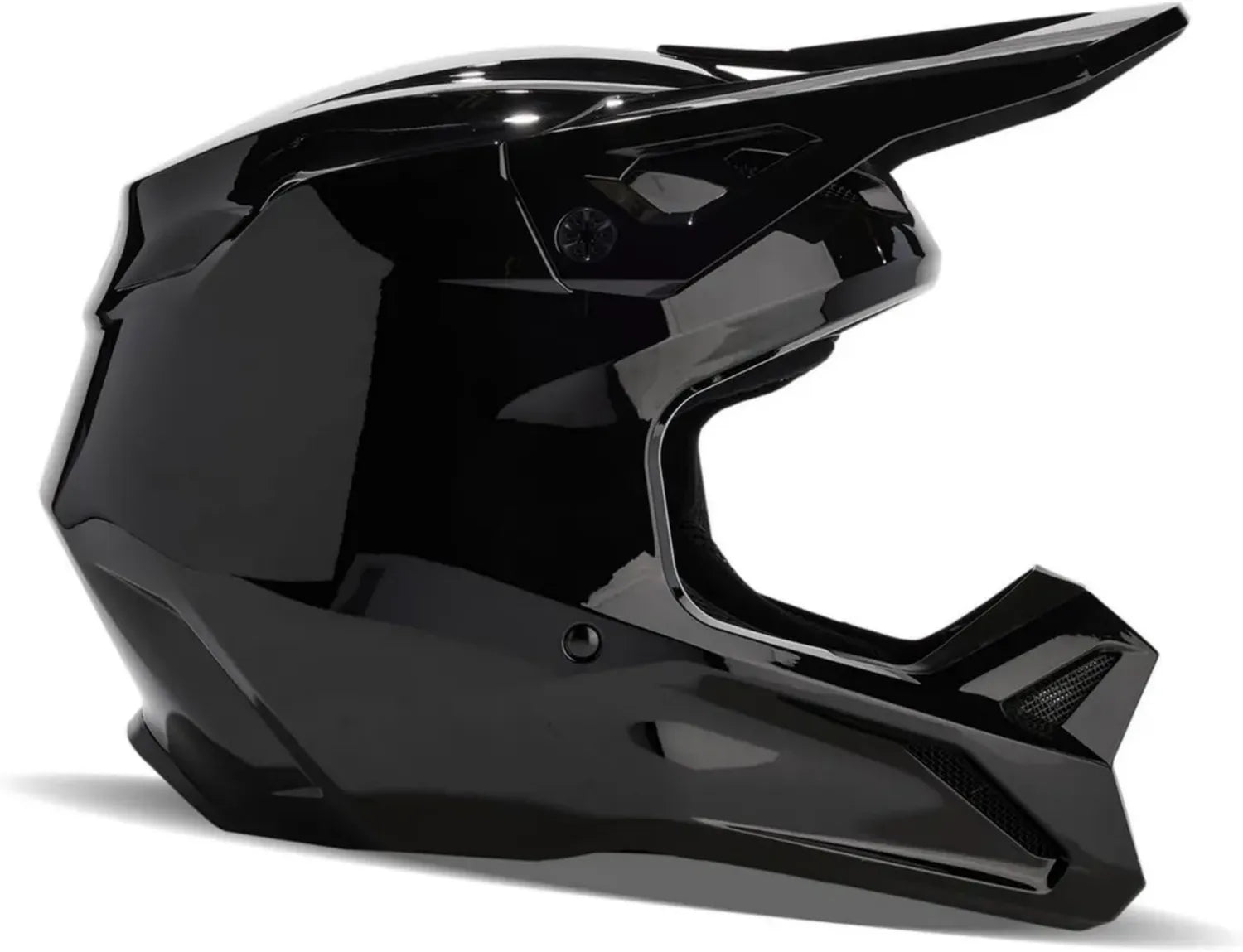Casque de Moto Fox V1 Noir Brillant Taille L