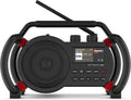 Radio de Chantier Bluetooth avec WiFi, DAB+ et FM, USB & AUX, Étanche IP64, Chargeur Inclus