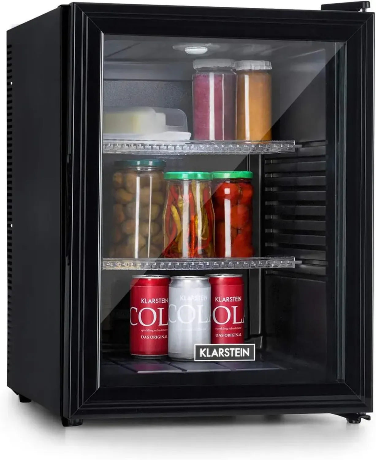 Mini Réfrigérateur Silencieux 42L Klarstein pour Boissons et Encas, Étagères Ajustables, Idéal Chambre et Camping