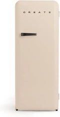Réfrigérateur Rétro Noir avec Congélateur 281L, Économie d'Énergie, 150 cm, 3 Tablettes, Thermostat Réglable