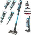 Aspirateur Balai Hoover HF522STP Sans Fil, Puissance Élevée, Autonomie Longue, Compact, Brosse Lumineuse Anti-Nœuds, Brosse Animaux, Recharge Rapide, Park&Go, Bleu Ciel