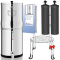 Purificateur d'Eau par Gravité 5,6L Weeplow® Venus avec Double Filtre O'Pure 2 et Support Inox