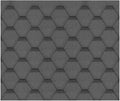 Bardeaux Bitumineux Hexagonaux Noirs H335BLACK pour Toiture de Jardin