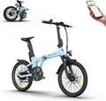 Vélo Électrique Pliant 20 Pouces, ADO Air20S Léger, Courroie, 25 km/h, Assistance au Pédalage, Capteur de Couple, Batterie 36V, Autonomie 100 km