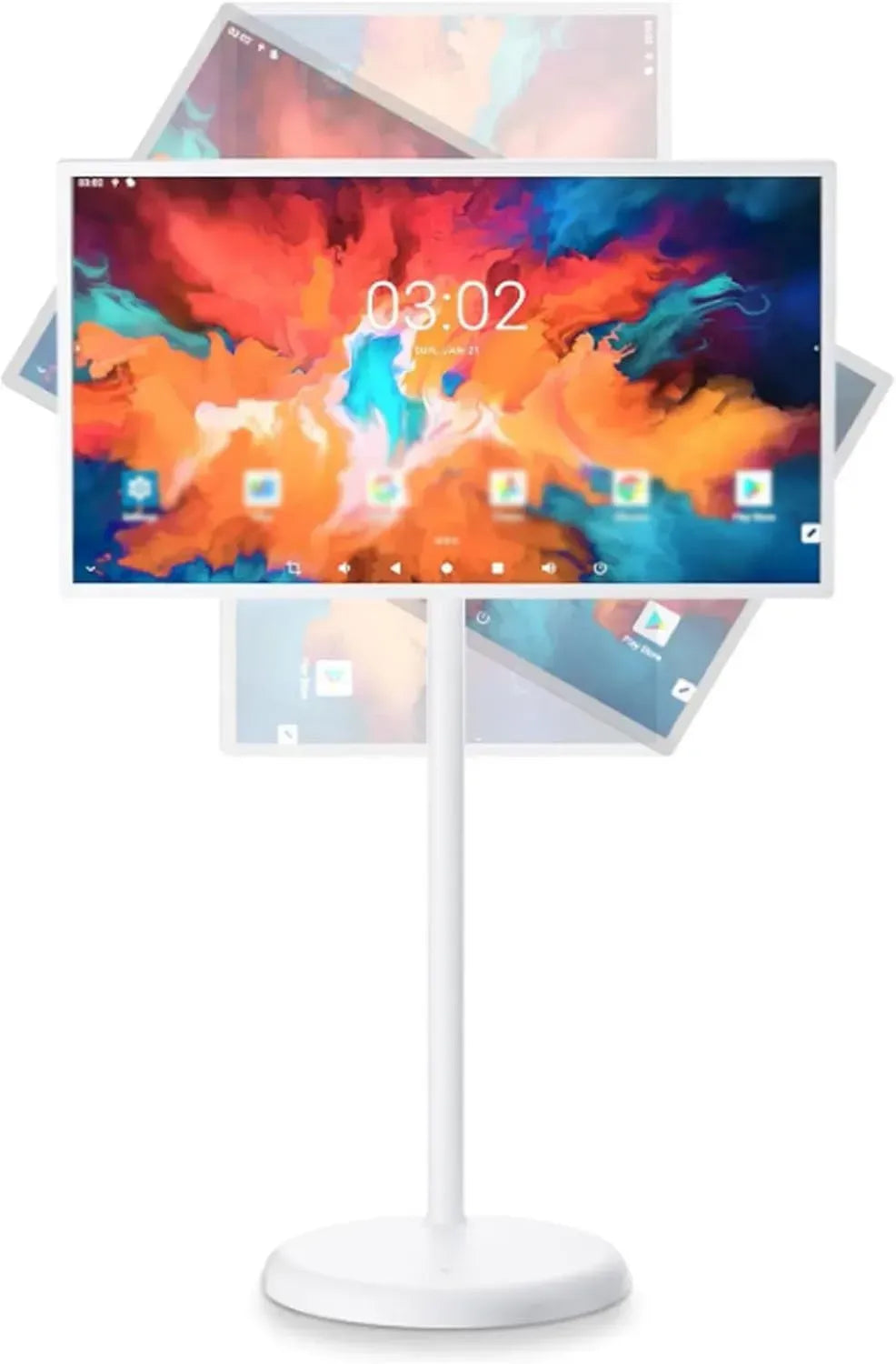 Moniteur Tactile Portable 21,5 Puces avec Télécommande et Batterie Intégrée