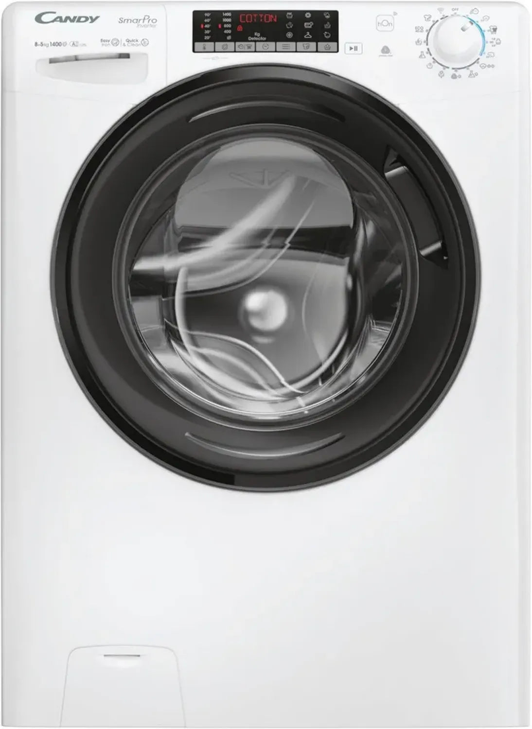 Sèche-linge Candy Smart Pro Inverter 8+5 kg, 1400 tours/min, Classe A-10%, Programme Rapide, Easy Iron Plus, Blanc