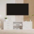 Ensemble TV Bois Moderne 160–180 cm avec Rangement et Étagères