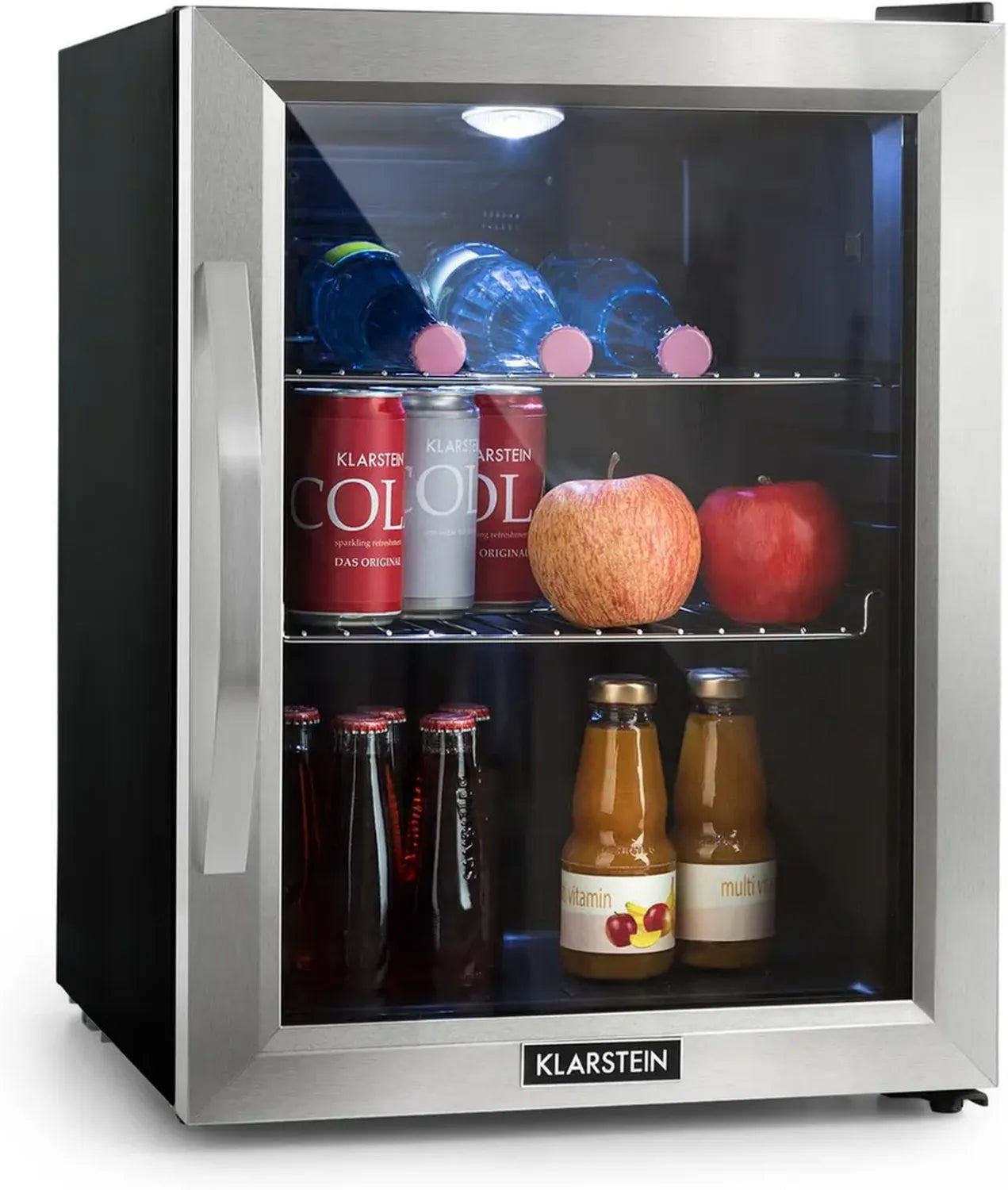 Mini Frigo Silencieux pour Boissons Klarstein, 33L, Température Réglable, Étagères Amovibles