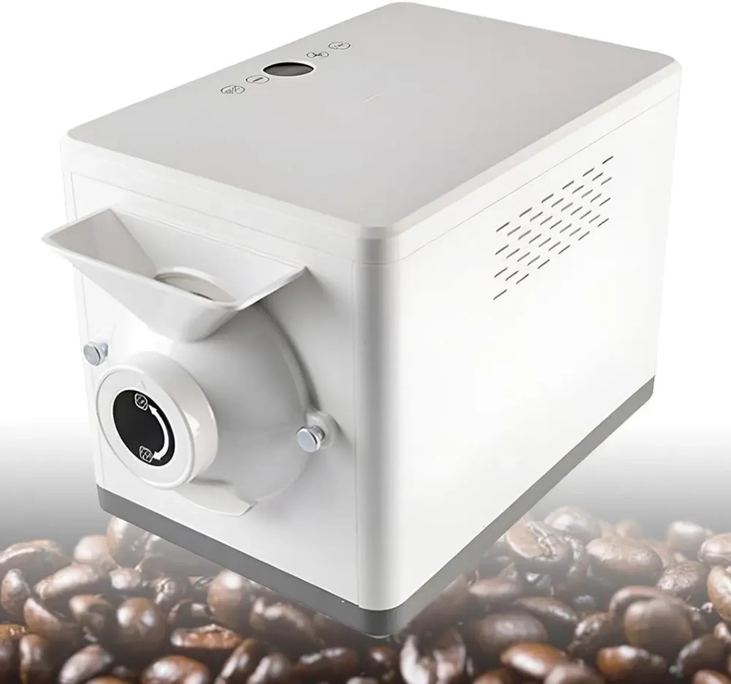 Torréfacteur Électrique Automatique pour Café et Châtaignes, Contrôle de Température de 0 à 250°C, Rotation Complète à 360°
