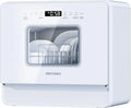 Mini Lave-vaisselle Compact AIRMSEN avec 9 Programmes et Affichage LED, Réservoir 5L