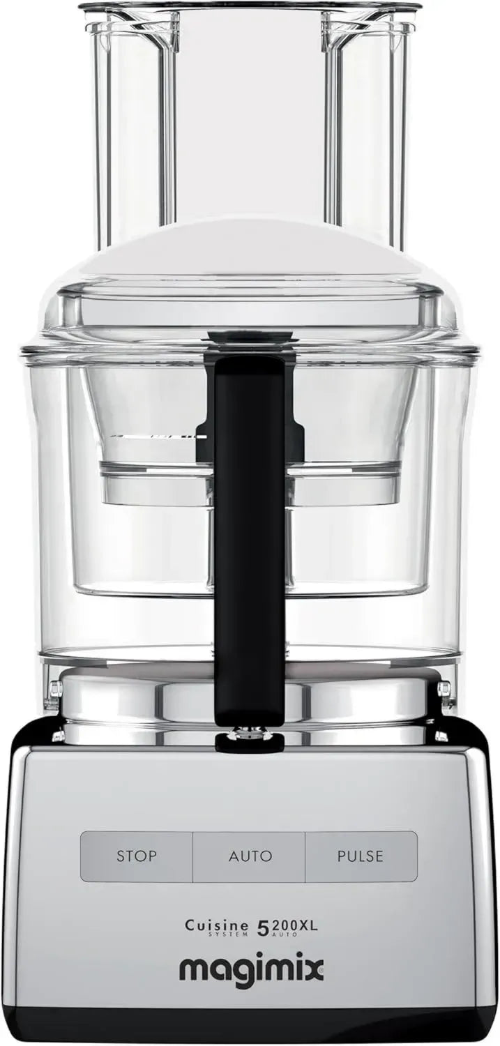 Magimix Robot Culinaire Multifonction 3,6L - Mixeur, Hachoir, Presse-Agrumes - Fabriqué en France - Finition Chrome