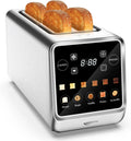 Keenstone Grille-pain 4 Tranches avec Écran Tactile Intuitif et Fonctions de Mémoire, Réchauffage et Décongélation pour Bagels et Muffins, Acier Inoxydable