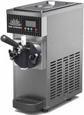 Sorbetière Électrique 1L, Production 4-8 kg/h, Machine à Glace Molle de Comptoir Grise BQL28