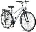 Vélo de Trekking Licorne 28 Pouces - Polyvalent pour Tous - Shimano 21 Vitesses