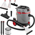 Aspirateur LEHMANN Primewash 2800, Nettoyeur 3-en-1 Eau et Poussière, Shampouineuse à Haute Température 60°C, Réservoir 35 L, Pour Textiles, Sols et Vitres, Gris