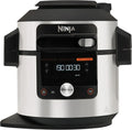 Ninja Foodi MAX Multicuiseur, SmartLid, 12 Modes de Cuisson, 7.5L, Autocuiseur 12-en-1, Inox OL650EU