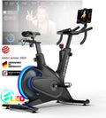 Vélo d'Appartement Sportstech sBike Lite - LED Intégrées, Application Interactive et Support Tablette 360°