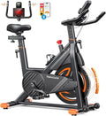 Vélo d'Appartement Magnétique Silencieux avec Application Connectée et Résistance Réglable, Capacité 160KG, Surveillance Cardiaque