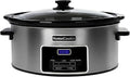 Cuiseur Lent Numérique 8L HOMECOOKIN pour Famille - Programmes et Minuterie Intégrés - Sert 10+ Personnes