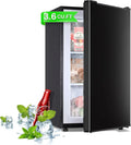 Mini Congélateur Vertical Maine, 100L, Compact avec Porte Réversible en Inox, Réglage Température à 3 Niveaux