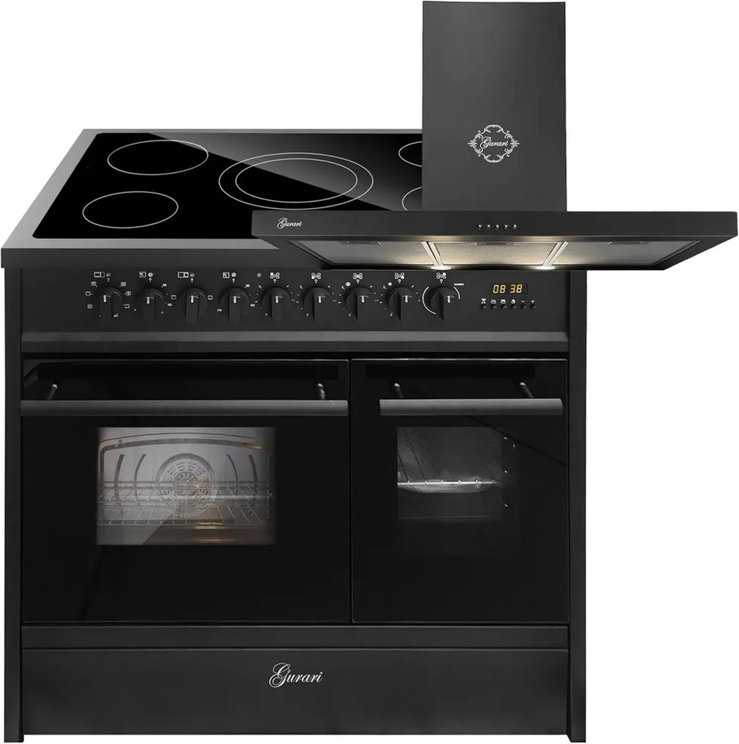 Cuisinière électrique 90 cm avec double four et hotte aspirante - GCH E 912 DF BL + GCH F 461 BL 9